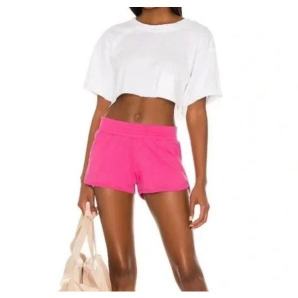 NWT Free People Movement Get Set 100% Cotton Workout Short Haute Pink L - Picture 5 of 6
